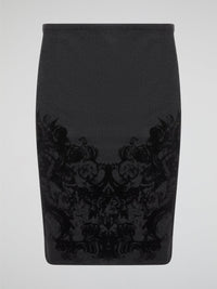 Elevate your office attire with this stunning grey printed pencil skirt from iconic designer Roberto Cavalli. The intricate pattern adds a touch of sophistication and style, making you stand out from the crowd. Pair it with a crisp white blouse and heels for a polished and fashion-forward look that will turn heads wherever you go.