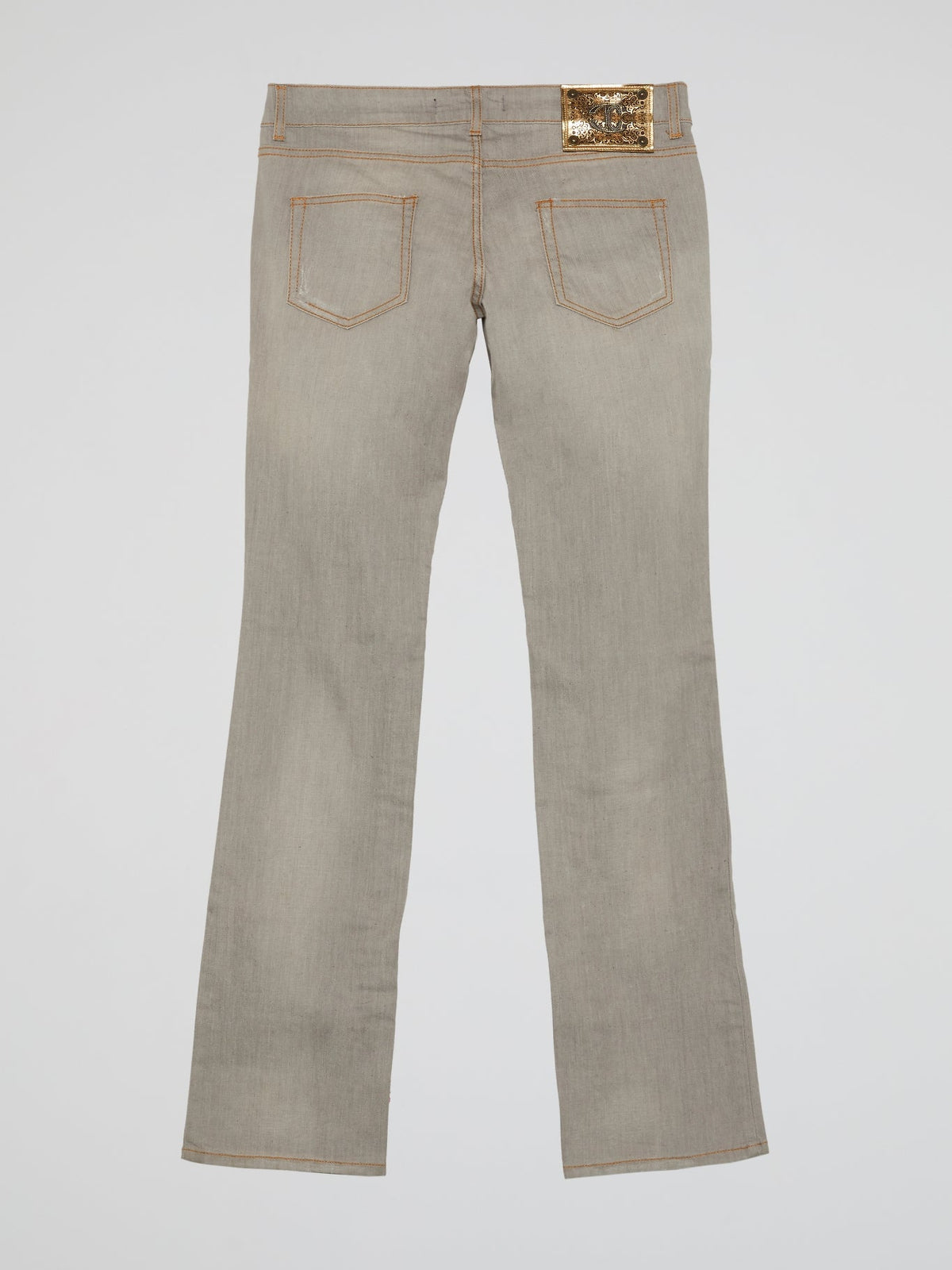 Grey Straight Fit Jeans
