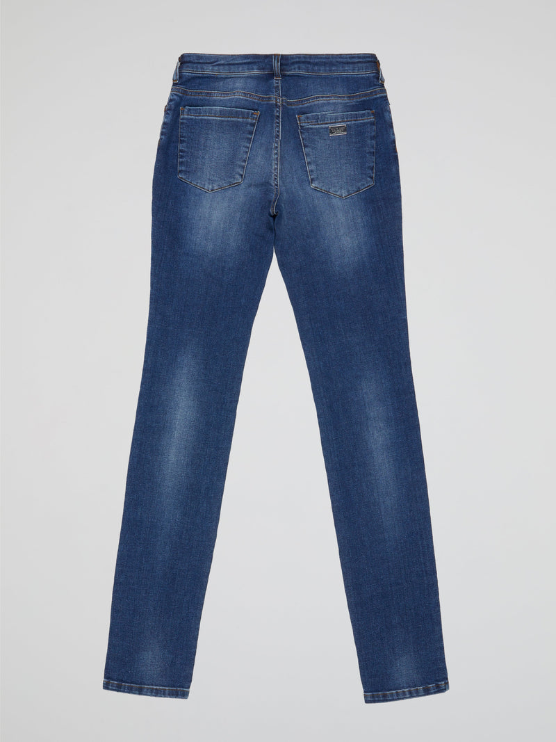 Stone Washed Denim Jeans