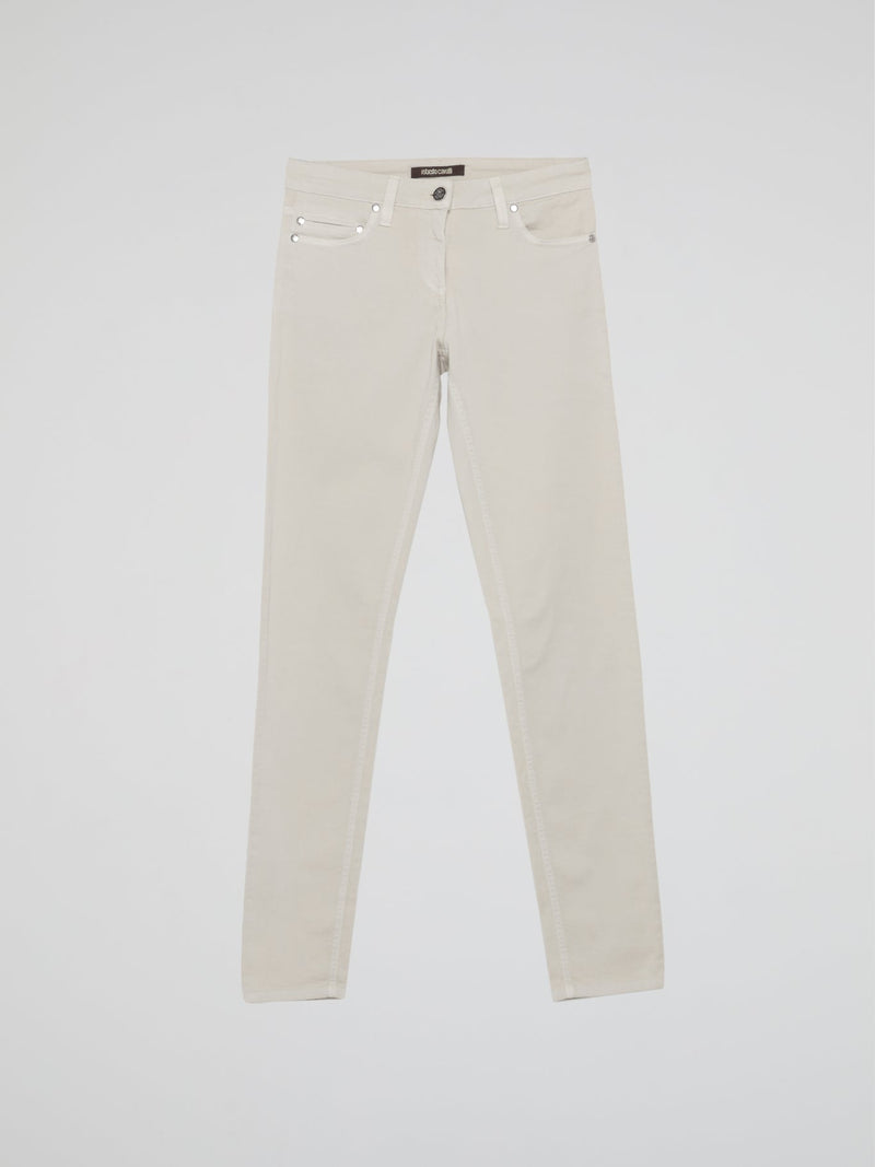 White Slim Fit Jeans