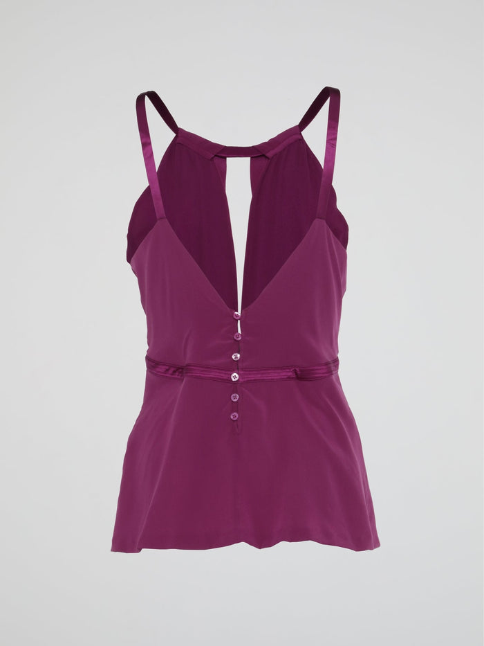 Purple Keyhole Top