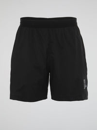 Black Classic Side Logo Running Short