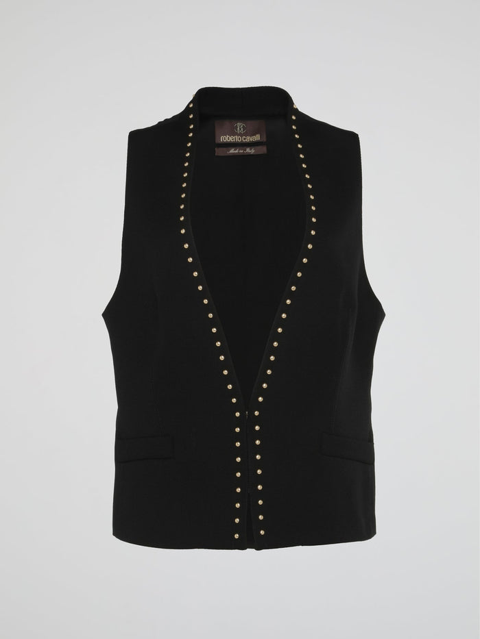 Black Studded Vest