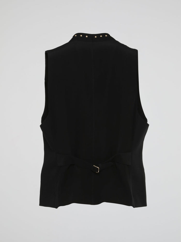 Black Studded Vest