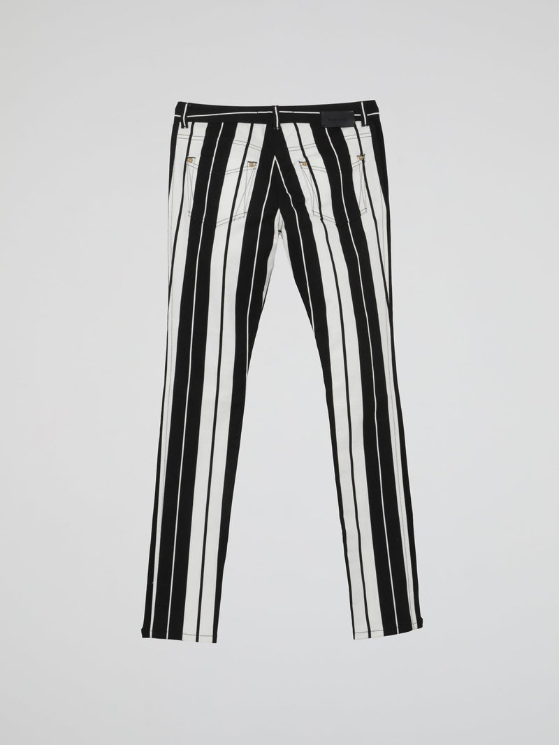 Striped Slim Fit Trousers