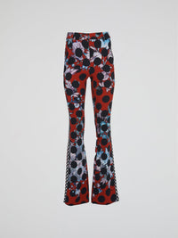 Polka Dot Flared Pants