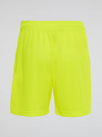 Neon Perforated Waistband Shorts