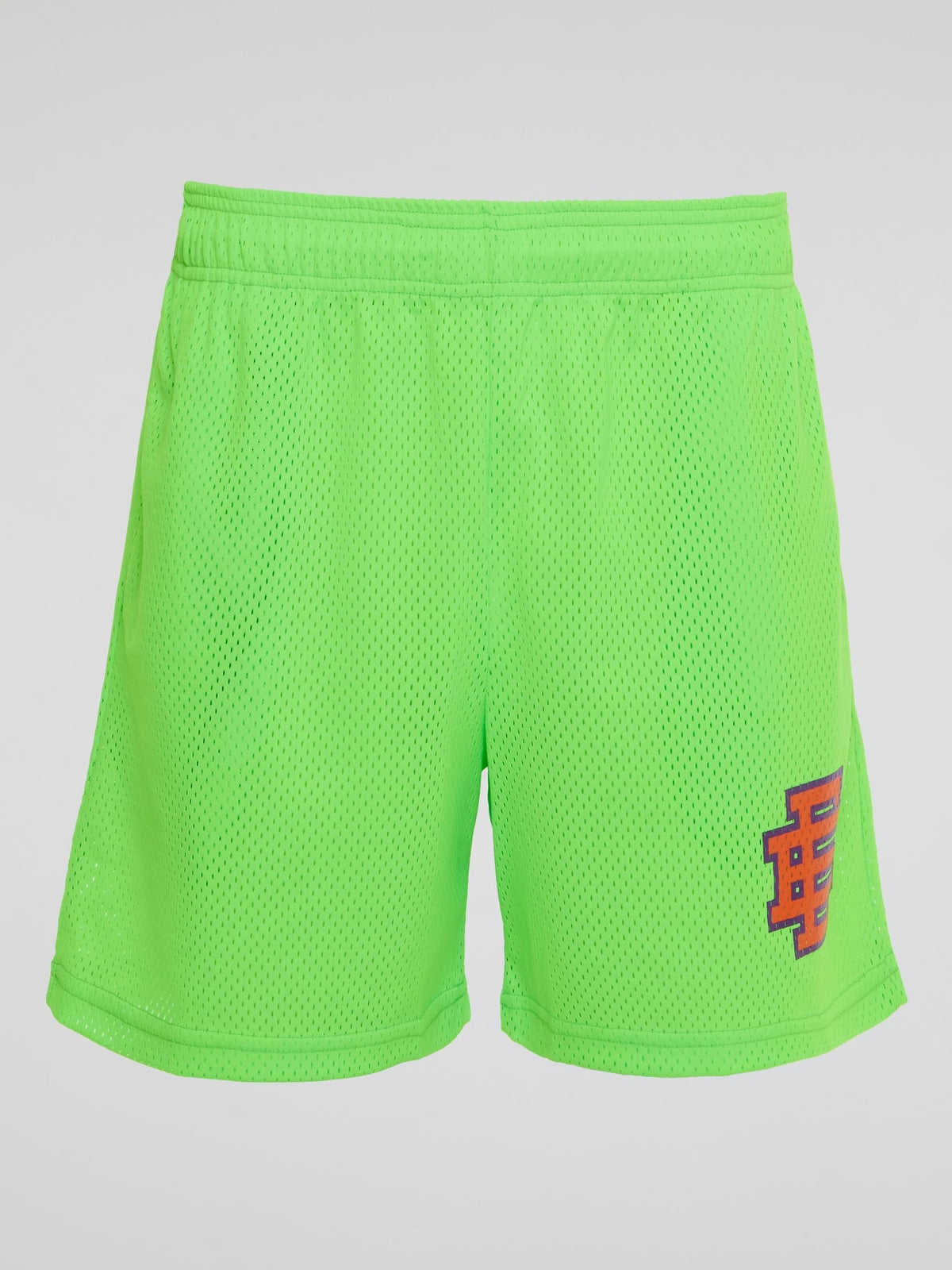 Neon Perforated Waistband Shorts