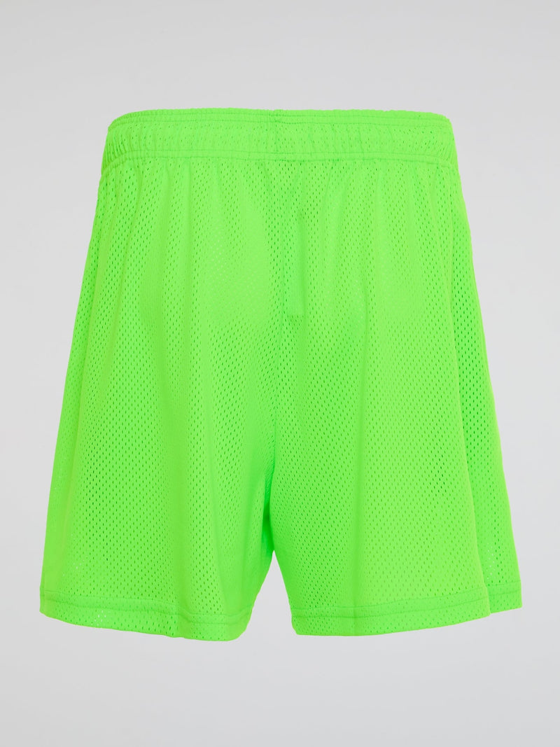 Neon Statement Perforated Shorts