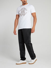 Black Side Stripe Active Trousers