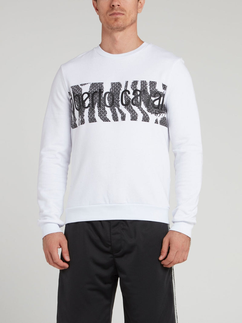 White Logo Sweatshirt