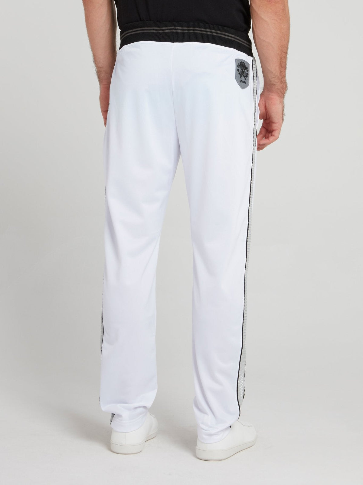 White With Side Line Detail Track Pants