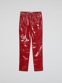 Red Leather Pants