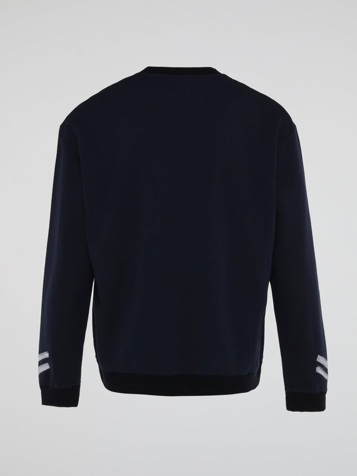 Navy Stencil Logo Sweatshirt