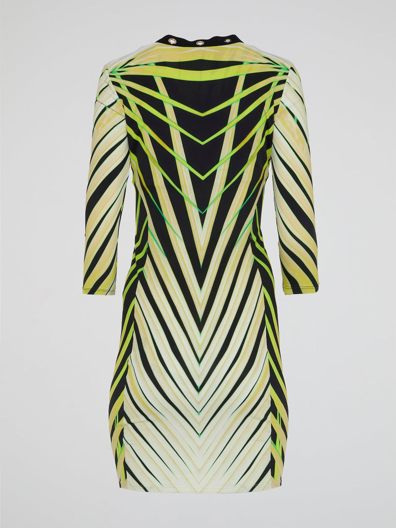 Elevate your wardrobe with the stunning Geometric Print Lace Up Dress from Roberto Cavalli, a true masterpiece of design and craftsmanship. This eye-catching dress features a bold geometric print that is sure to turn heads wherever you go. With its flattering lace-up detailing and luxurious fabric, this dress is the perfect choice for any special occasion.