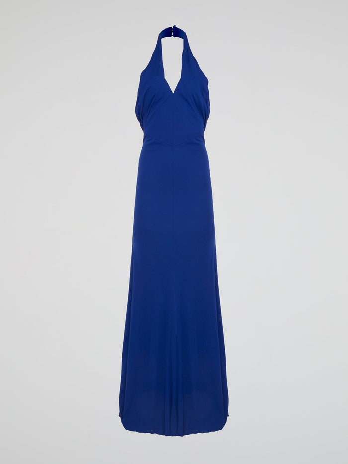 Elevate your summer style with our stunning Blue Halter Neck Maxi Dress by Roberto Cavalli, a timeless piece that exudes elegance and sophistication. Featuring a flawless silhouette and eye-catching details, this dress is perfect for any special occasion or night out on the town. Stand out from the crowd and turn heads wherever you go in this exquisite Roberto Cavalli creation.