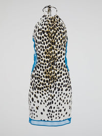 Unleash your inner wild side with our stunning Leopard Print Halter Neck Dress by Roberto Cavalli. This fierce and fabulous piece exudes confidence and sophistication, making it perfect for any special occasion or night out. Stand out from the crowd and turn heads wherever you go in this show-stopping statement dress.