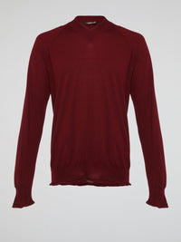 Wrap yourself in luxurious comfort with the Burgundy Knitted Sweatshirt by Roberto Cavalli. Crafted from ultra-soft materials, this enchanting garment envelops you in warmth while showcasing Cavalli's signature elegance. The stunning burgundy hue and intricate knitted pattern make this sweatshirt a standout piece, perfect for adding a dash of sophistication to your everyday wardrobe.