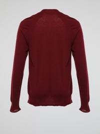 Wrap yourself in luxurious comfort with the Burgundy Knitted Sweatshirt by Roberto Cavalli. Crafted from ultra-soft materials, this enchanting garment envelops you in warmth while showcasing Cavalli's signature elegance. The stunning burgundy hue and intricate knitted pattern make this sweatshirt a standout piece, perfect for adding a dash of sophistication to your everyday wardrobe.