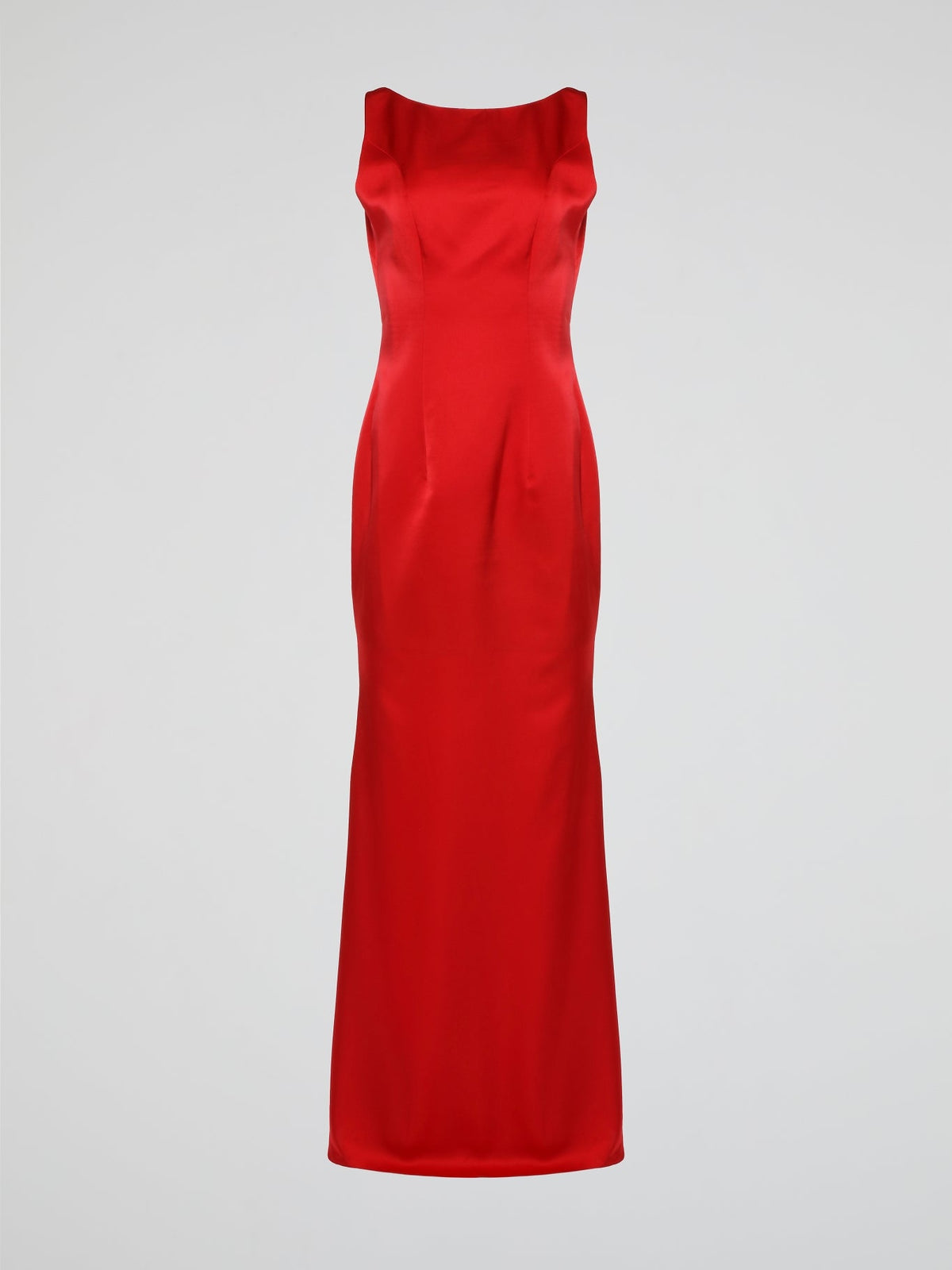 Red Sleeveless Backless Evening Dress