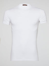 Indulge in luxury with the White Ribbed Trim T-Shirt by Roberto Cavalli Underwear, a sleek and stylish addition to your wardrobe that effortlessly combines comfort and sophistication. Crafted with the finest materials and detailed with ribbed trim, this t-shirt exudes timeless elegance and modern charm. Elevate your everyday look with this must-have piece that promises to make a statement wherever you go.