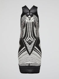 This Tribal Print Sleeveless Dress by Roberto Cavalli merges the wild spirit of nature with the elegance of high fashion. Its vibrant and intricate tribal patterns transport you to faraway lands, while the sleek and effortless silhouette ensures a showstopper look. Indulge in this masterpiece that captures the essence of adventure and sophistication in every stitch.