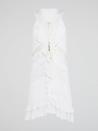 The White Ruffle Dress by Roberto Cavalli will transport you to dreamy summer nights with its ethereal charm. Crafted with intricate layers of delicate ruffles, this dress effortlessly merges elegance with playfulness. From a casual garden party to a glamorous evening soir��e, this dress is guaranteed to turn heads and make you feel like a true goddess.