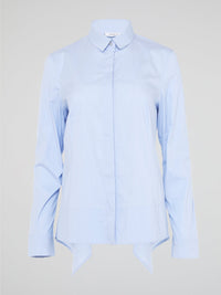 Introducing the Powder Blue High-Low Shirt by Akris Punto, where elegance meets contemporary style. Delicate powder blue hue cascades down the front, enveloping you in a calming wave of tranquility. With its unique high-low hemline and luxurious fabric, this shirt effortlessly elevates any outfit, making it a must-have piece for the fashion-forward trendsetters.