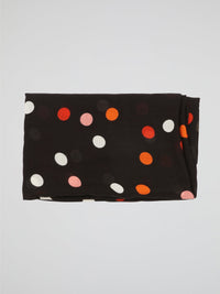 Wrap yourself in style with the Black Polka Dot Scarf from Akris Punto. This enchanting accessory is a perfect blend of elegance and playfulness, adding a touch of whimsy to any outfit. Crafted from luxurious materials, it boasts a timeless design that effortlessly elevates your fashion game.