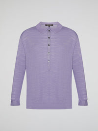 Introducing the Purple Knitted Shirt by Roberto Cavalli, where elegance meets comfort in a seamless blend of style. This luxurious piece features a vibrant hue that showcases your bold personality, while its premium knitted fabric guarantees a heavenly soft touch against your skin. Embrace the epitome of fashion-forward sophistication with this remarkable creation, designed to make heads turn and hearts swoon.