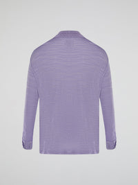 Introducing the Purple Knitted Shirt by Roberto Cavalli, where elegance meets comfort in a seamless blend of style. This luxurious piece features a vibrant hue that showcases your bold personality, while its premium knitted fabric guarantees a heavenly soft touch against your skin. Embrace the epitome of fashion-forward sophistication with this remarkable creation, designed to make heads turn and hearts swoon.