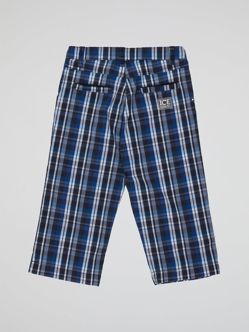 Introducing our Plaid Straight Cut Shorts ��� the coolest addition to any kid's summer wardrobe! These trendy shorts feature a vibrant iceberg-inspired plaid pattern that effortlessly pops with style. Crafted with comfort in mind, your little one will be sure to stay cool and fashionable all season long.