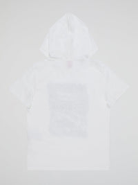 Get your mini fashionistas ready for an adventure with our White Printed Hooded T-Shirt (Kids)Iceberg! This unique and eye-catching piece combines coolness and comfort in one stylish package. With its striking iceberg design and cozy hood, your little ones will be the coolest kids on the block, turning heads wherever they go.