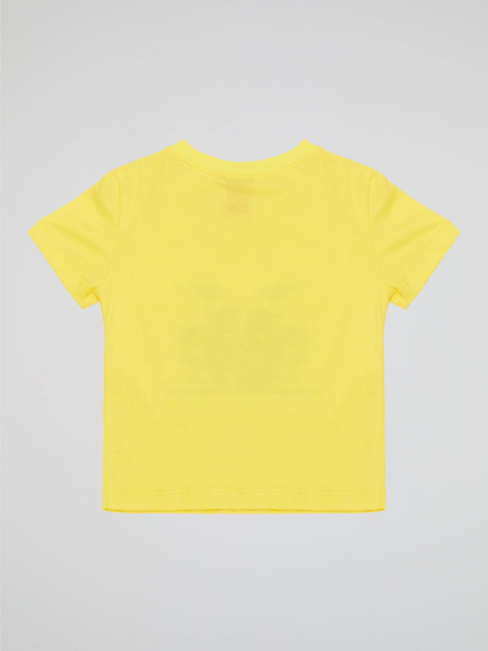 Dress your little explorer in our Yellow Printed T-Shirt (Kids)Iceberg, a ticket to their vibrant imagination! Crafted with utmost care, this shirt features a captivating Antarctic scene with playful penguins, majestic icebergs, and a touch of sunshine yellow to brighten up their day. Made with soft, breathable fabric, this T-shirt ensures ultimate comfort while sparking their wanderlust for countless icy adventures ahead!