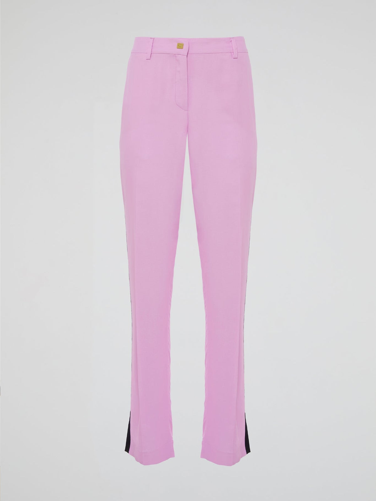 Step into the world of effortlessly chic fashion with Clas Roberto Cavalli's Pink Flared Trousers. These vibrant bottoms combine the perfect blend of style and comfort, ensuring you stand out from the crowd wherever you go. Whether paired with a tailored blazer or a casual crop top, these trousers are the ultimate symbol of confidence and femininity.