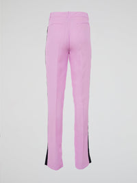 Step into the world of effortlessly chic fashion with Clas Roberto Cavalli's Pink Flared Trousers. These vibrant bottoms combine the perfect blend of style and comfort, ensuring you stand out from the crowd wherever you go. Whether paired with a tailored blazer or a casual crop top, these trousers are the ultimate symbol of confidence and femininity.