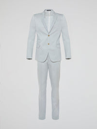 Introducing the Pastel Slim Fit Suit by Clas Roberto Cavalli, where sophistication meets avant-garde elegance. This sartorial masterpiece embraces pastel hues that effortlessly elevate your style game, making heads turn with every step. Crafted with impeccable craftsmanship, this suit ensures a perfect fit that accentuates your silhouette, making you the epitome of charm and class.