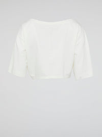 Introducing the White Crop Top by Roberto Cavalli, where elegance meets modern femininity. Crafted with luxurious fabrics and meticulous attention to detail, this wardrobe staple exudes effortless sophistication. From casual brunches to glamorous evenings, this versatile piece is guaranteed to turn heads and make a bold fashion statement.