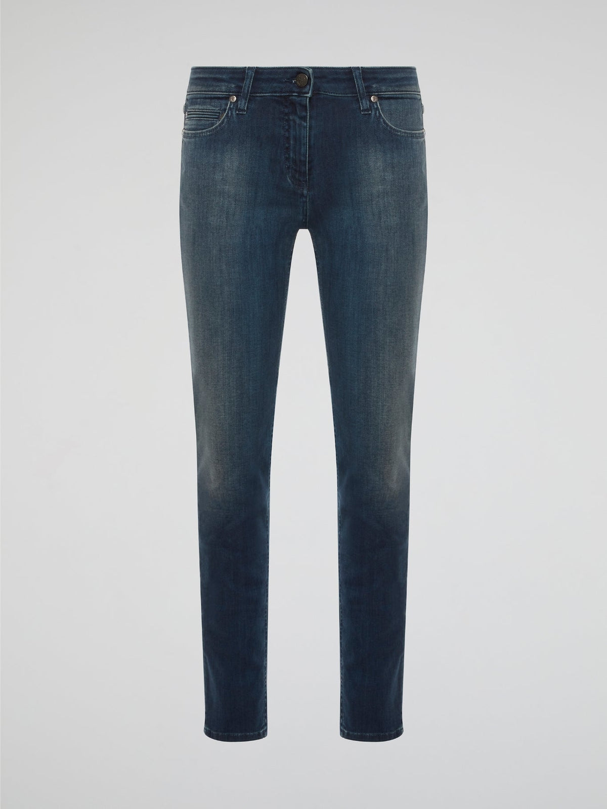 Elevate your denim game with these Stone Washed Skinny Denim Jeans by Roberto Cavalli, designed to hug your curves in all the right places. The unique stone wash finish gives these jeans a worn-in, vintage look that sets them apart from your average pair of skinny jeans. Pair them with a sleek blouse and heels for a chic and edgy urban look that will turn heads wherever you go.