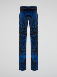 Step out in style with these statement Blue Printed Skinny Trousers from Roberto Cavalli, designed to turn heads wherever you go. The intricate print adds a touch of sophistication to any outfit, while the form-fitting silhouette hugs your curves in all the right places. Elevate your wardrobe with these must-have trousers that exude luxury and high-fashion flair.