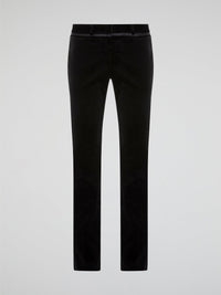 Step out in style with these sleek and sophisticated Black Skinny Trousers by Roberto Cavalli. Crafted from luxurious, high-quality fabric, these trousers hug your curves in all the right places for a flattering fit. Whether you're heading to a board meeting or a night out on the town, these trousers will elevate any outfit with a touch of Italian glamour.