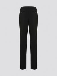 Step up your style game with these chic Black Belted Pleated Trousers by Roberto Cavalli, designed to make a statement. The flattering pleats and elegant belt detailing give these trousers a sophisticated edge, perfect for any fashion-forward individual. Whether worn to the office or a night out on the town, these trousers are sure to turn heads and leave a lasting impression.