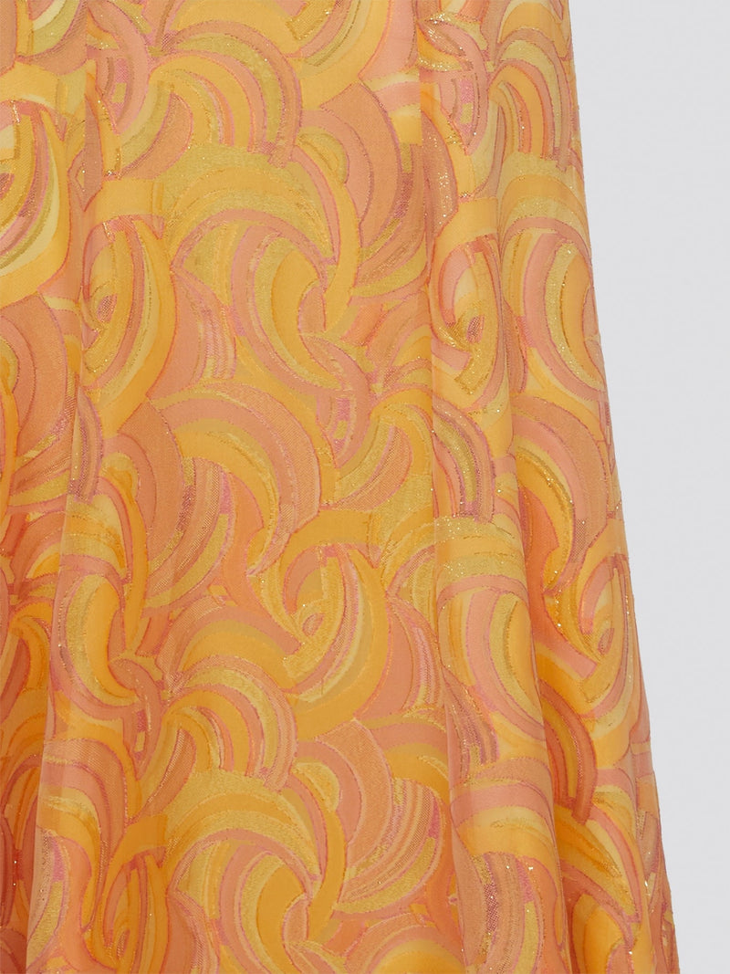 Make a statement with our Yellow Printed Maxi Skirt from Io Couture! The vibrant yellow hue combined with a fun, eye-catching print is sure to turn heads wherever you go. With its flowy silhouette and comfortable waistband, this skirt is perfect for both casual outings and special occasions. Elevate your wardrobe with this must-have piece from Io Couture!