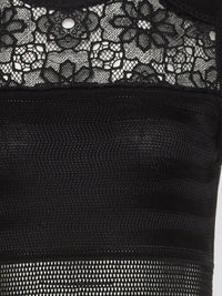 Indulge in the perfect blend of elegance and allure with our Black Lace Panel Mini Dress by Roberto Cavalli. This stunning piece features intricate lace detailing that highlights your curves, while the mini length adds a touch of sass to your look. Whether you're hitting the town or attending a special event, this dress is sure to turn heads and make you feel like a true fashionista.