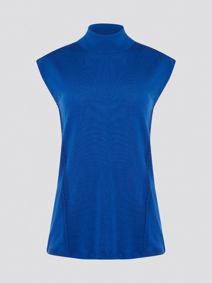 Transform your style with sleek sophistication in this stunning Blue Turtleneck Top by Roberto Cavalli. Crafted with luxurious fabric, this top features a flattering silhouette and eye-catching color that will make you stand out from the crowd. Elevate your wardrobe with this versatile piece that can be dressed up or down for any occasion.