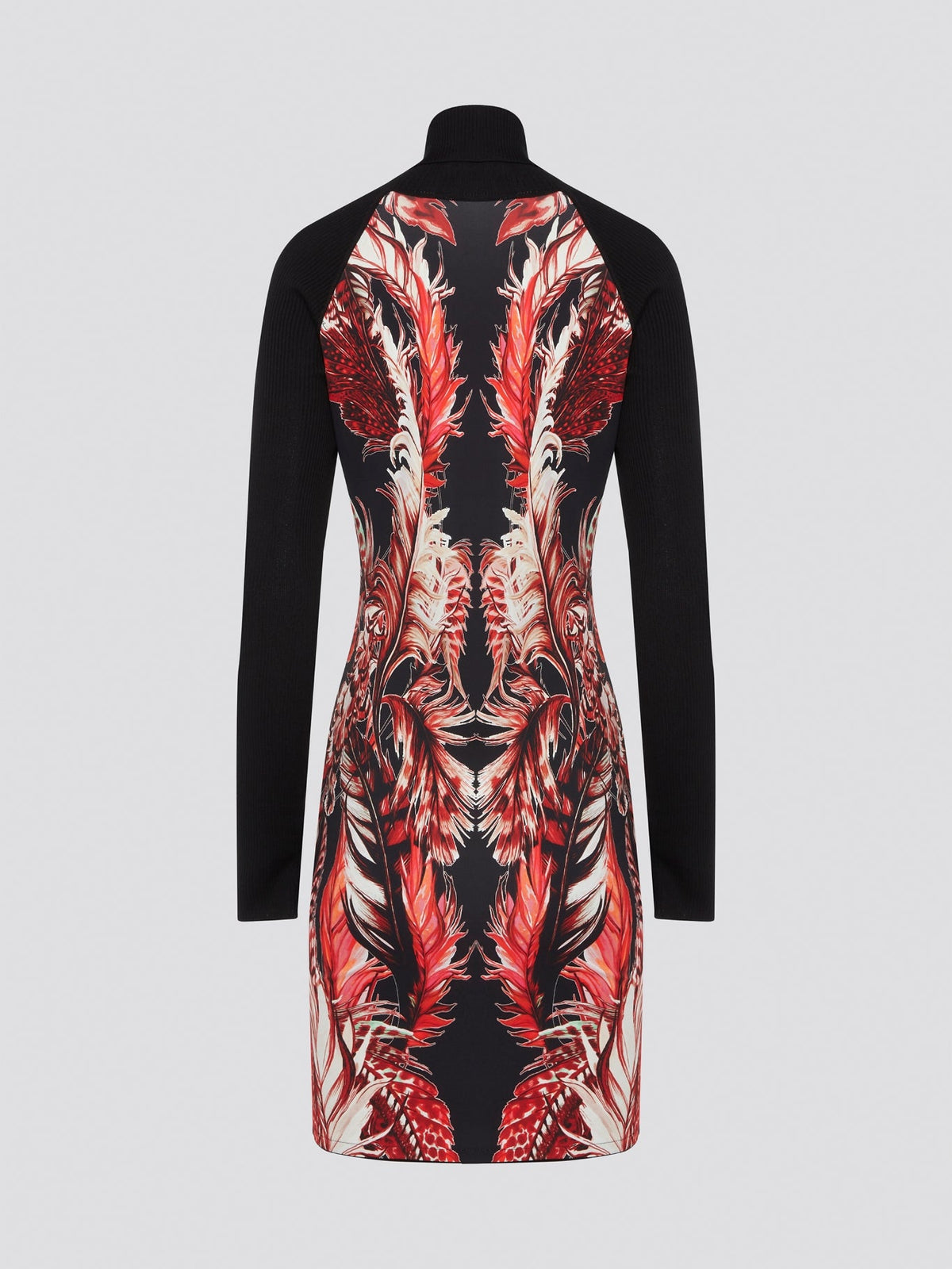 Elevate your wardrobe with the timeless sophistication of this Roberto Cavalli Printed Turtleneck Dress. Perfect for any occasion, this dress features a striking print that exudes luxury and style. With its figure-flattering silhouette and elegant turtleneck design, you'll turn heads wherever you go in this must-have piece.