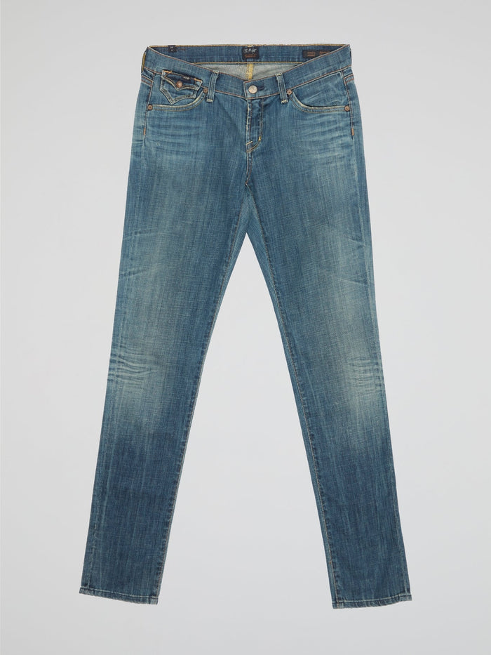 Step out in style with these bold and vibrant Blue Acid Wash Jeans from Citizens Of Humanity, designed to make a statement wherever you go. The unique acid wash finish gives each pair a one-of-a-kind look, ensuring you stand out from the crowd. Crafted with the brand's signature quality and attention to detail, these jeans are the perfect addition to your fashion-forward wardrobe.