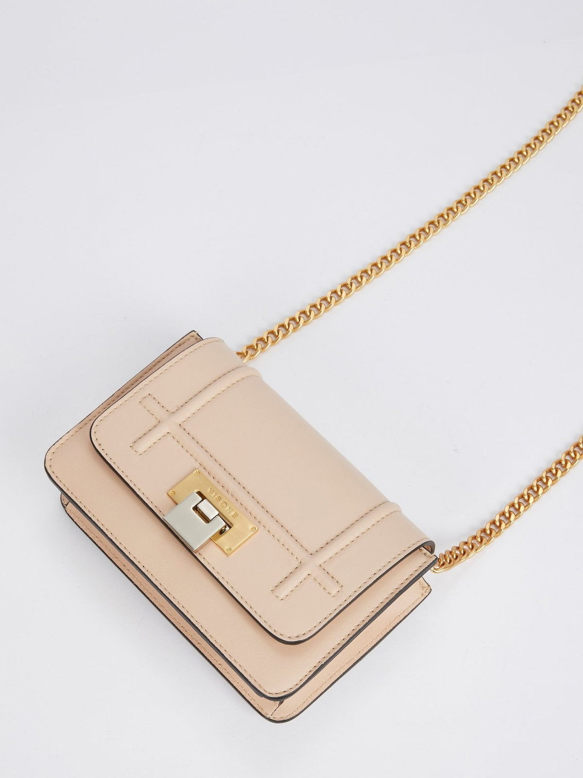 Lizzy Beige Leather Mini Bag