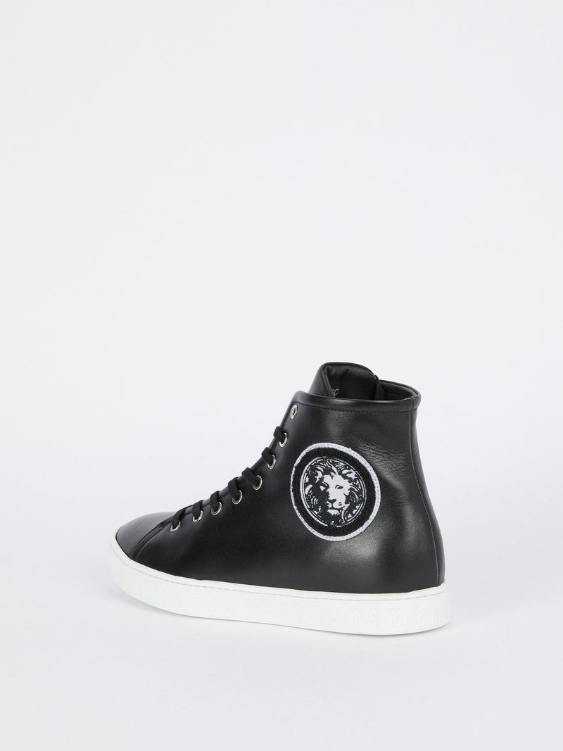 Black Monogram High Top Sneakers