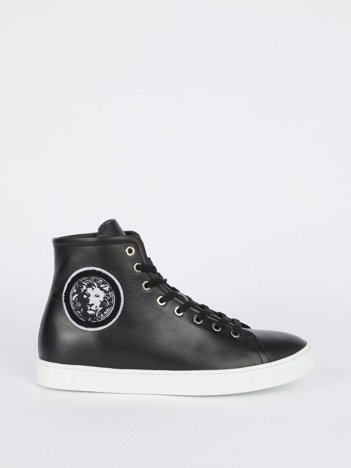 Black Monogram High Top Sneakers